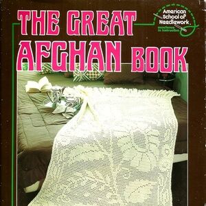 VTG 70s The Great Afghan Book by American School of Needlework Knitting Crochet